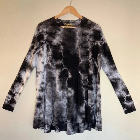Show Me Your MuMu Mellow Tie Dye Swing Mini Dress Tunic Blouse Top - Picture 3 of 6